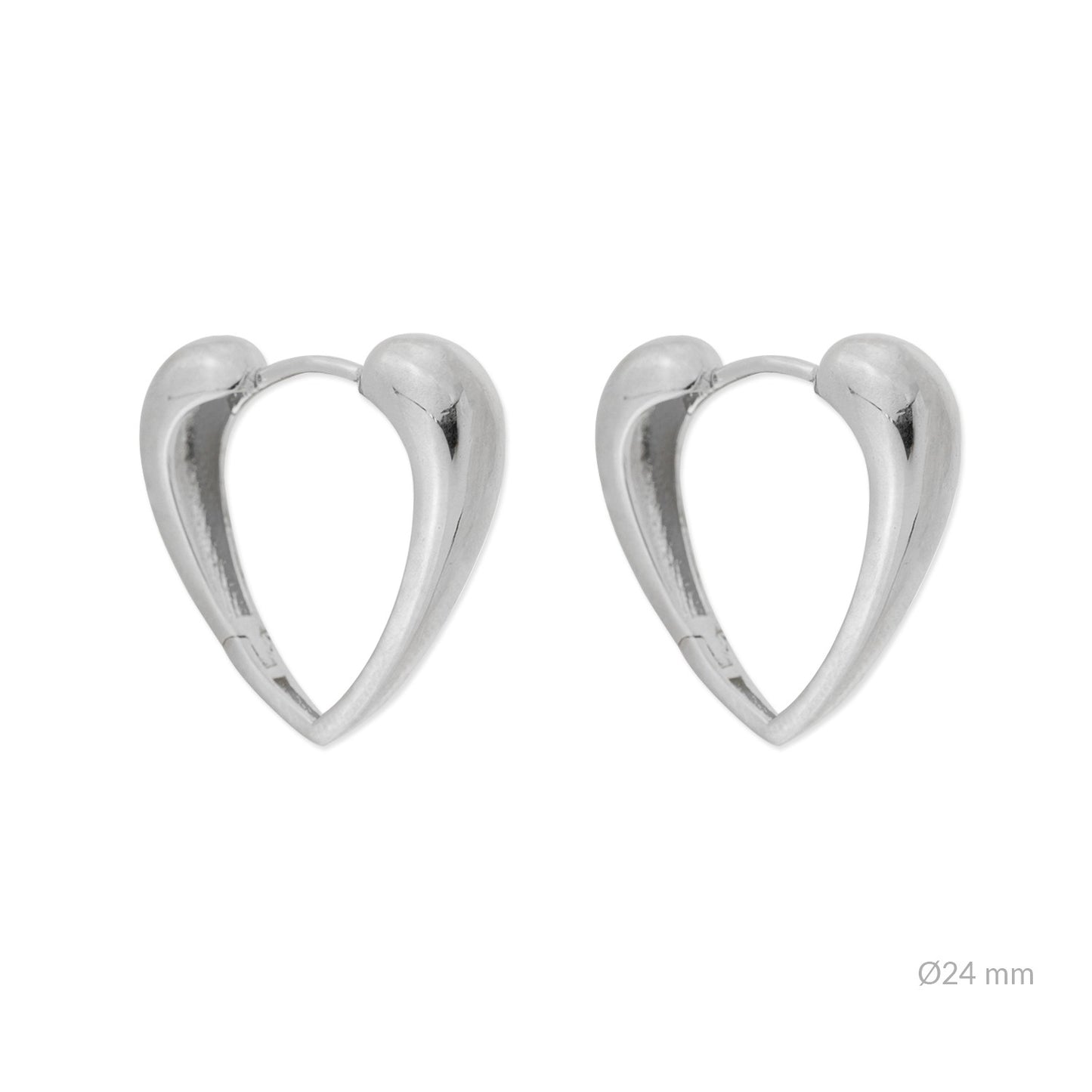 Pendiente Aro Corazón Minimalista