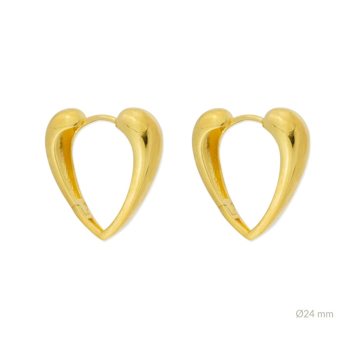 Pendiente Aro Corazón Minimalista