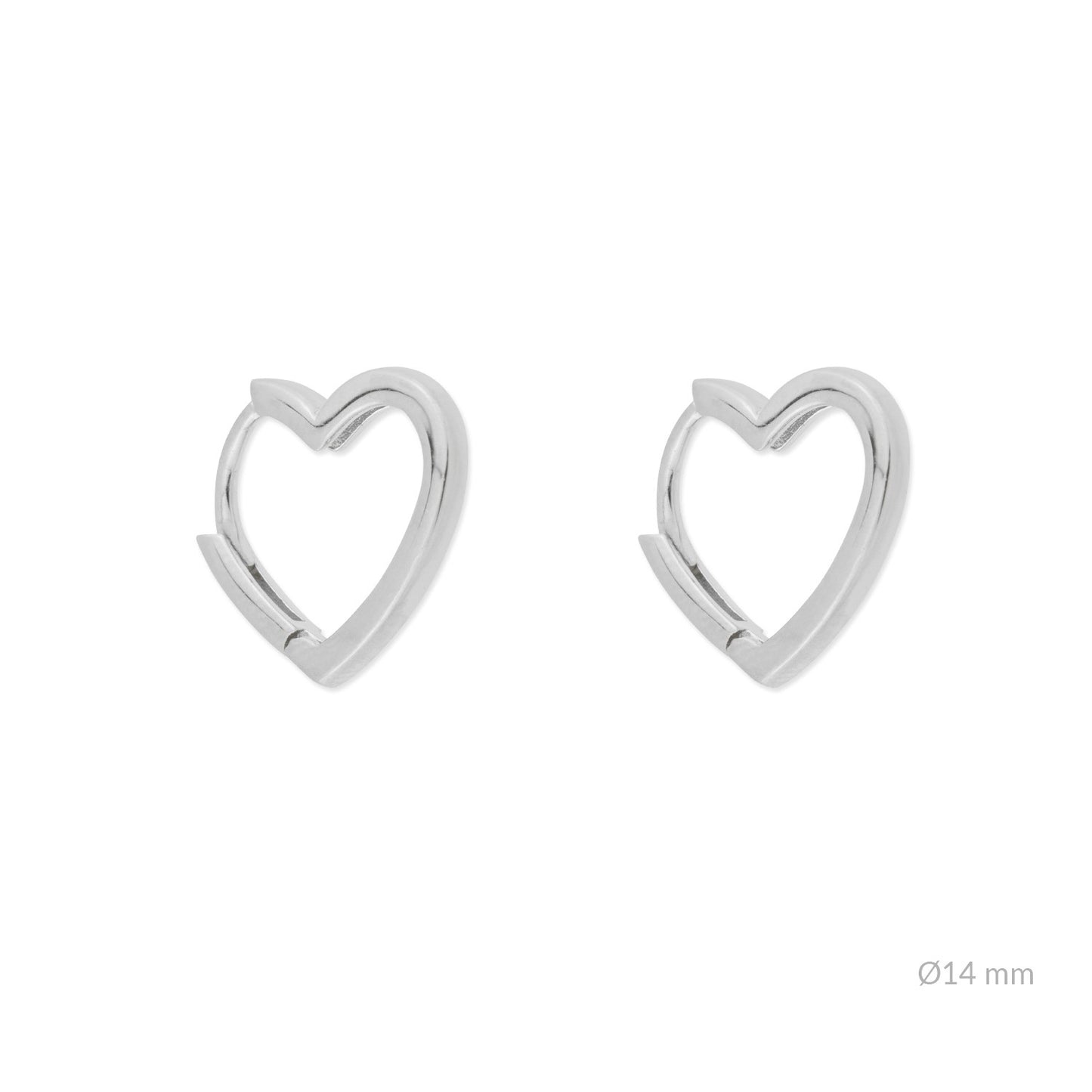 Pendientes Huggies Corazón Minimalista