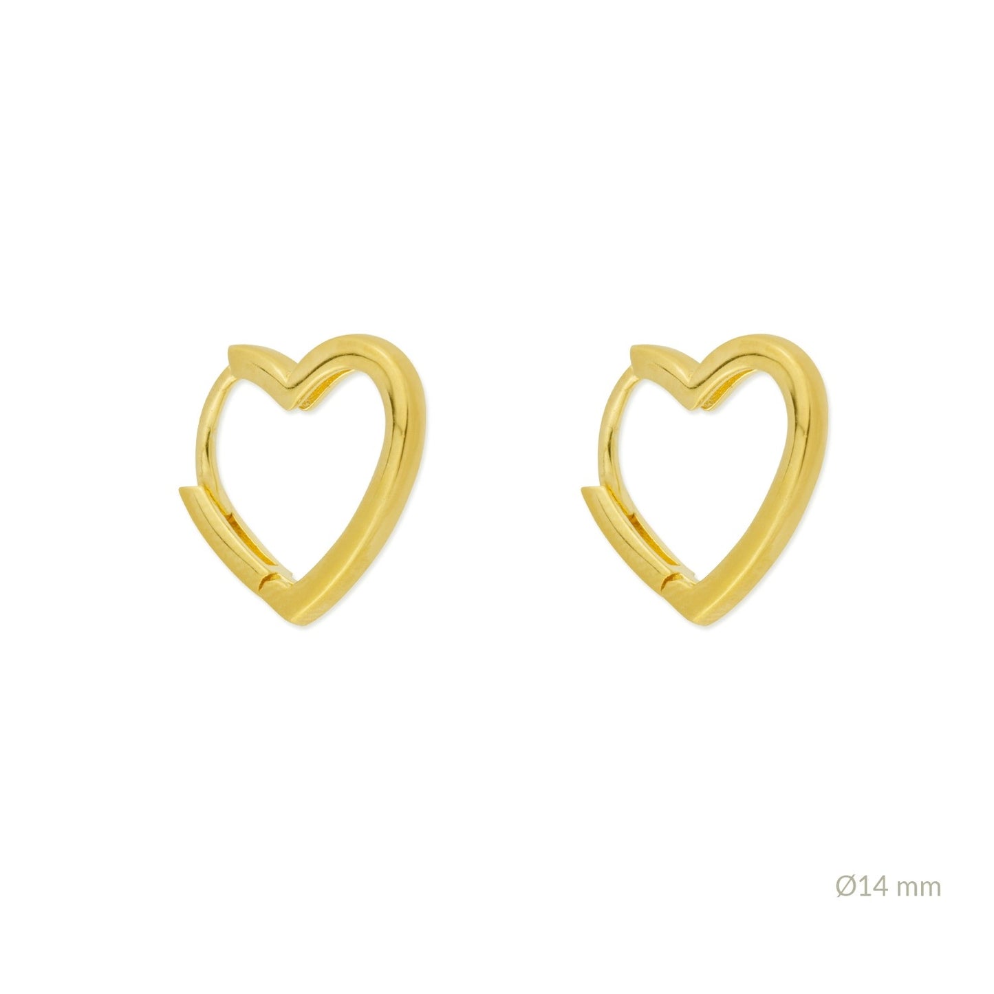 Pendientes Huggies Corazón Minimalista