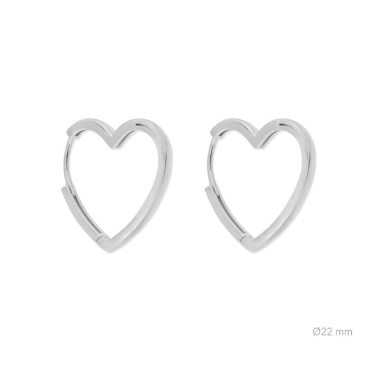 Pendientes Huggies Corazón Minimalista