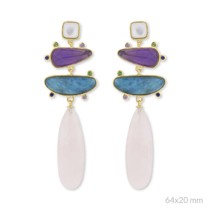 Pendientes Rocío Dorados