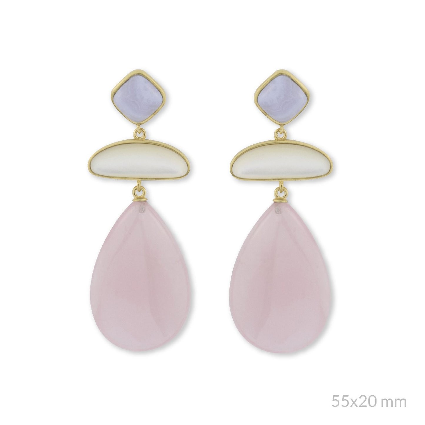 Pendientes María Dorados