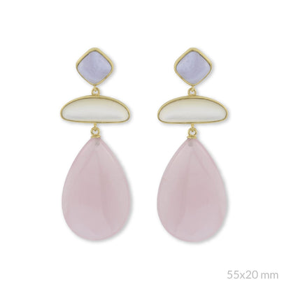 Pendientes María Dorados