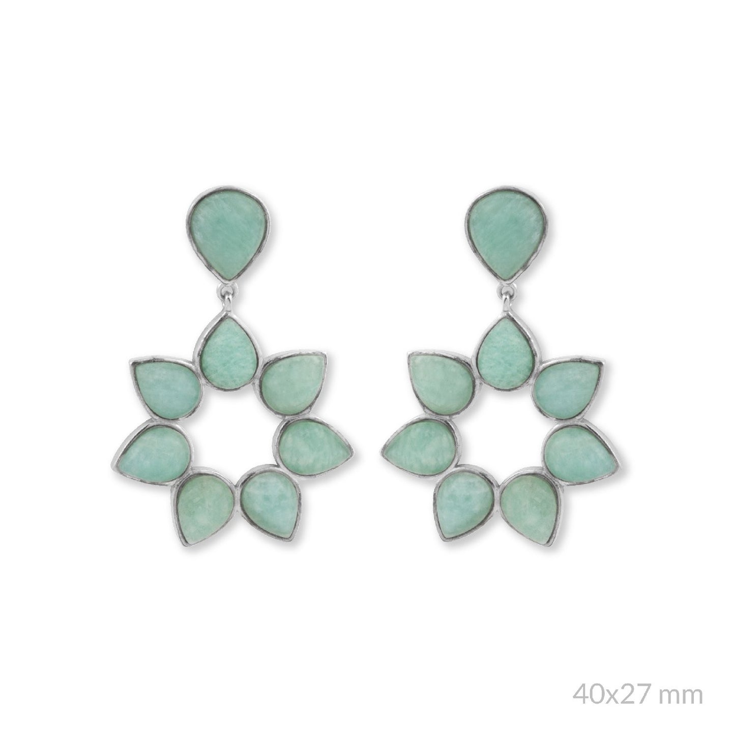 Pendientes Natalia Verde Agua