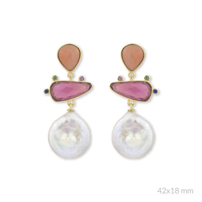 Pendientes Martina Rosa Dorados