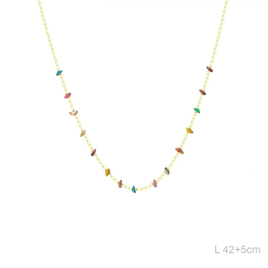 Gargantilla Piedra Natural Colores