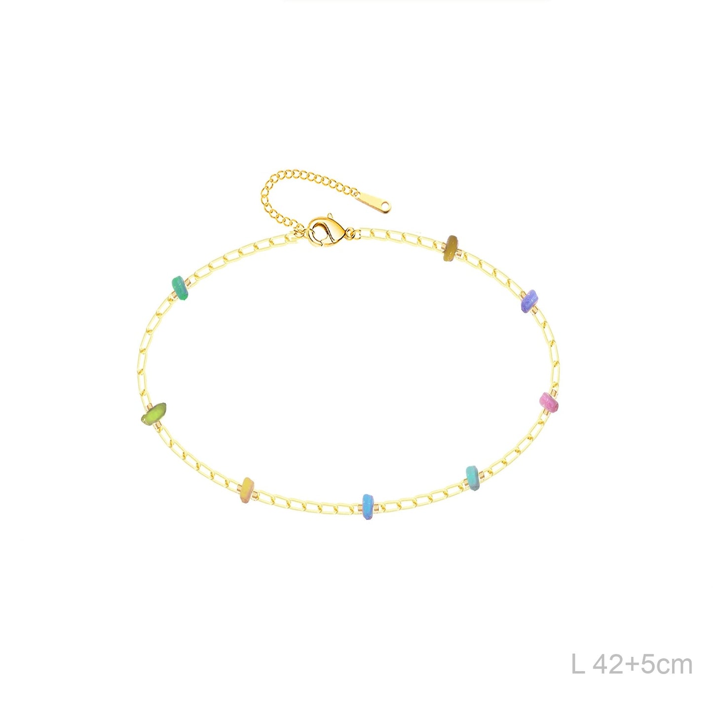 Pulsera Piedras Naturales Colores
