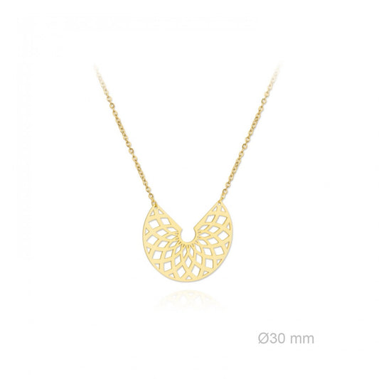 Gargantilla Luna Azteca Dorada