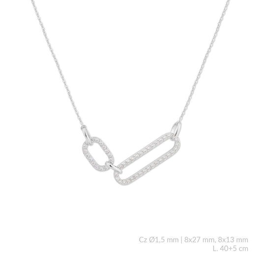 Gargantilla Link Pavé