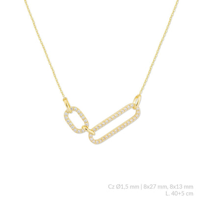 Gargantilla Link Pavé