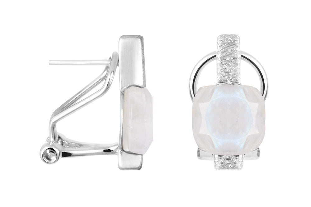 Pendientes Omega Piedras semipreciosas