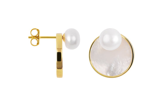 Pendientes Placa Perla