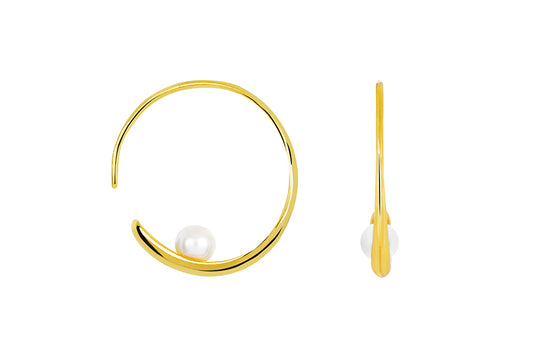 Pendientes Aro Perla