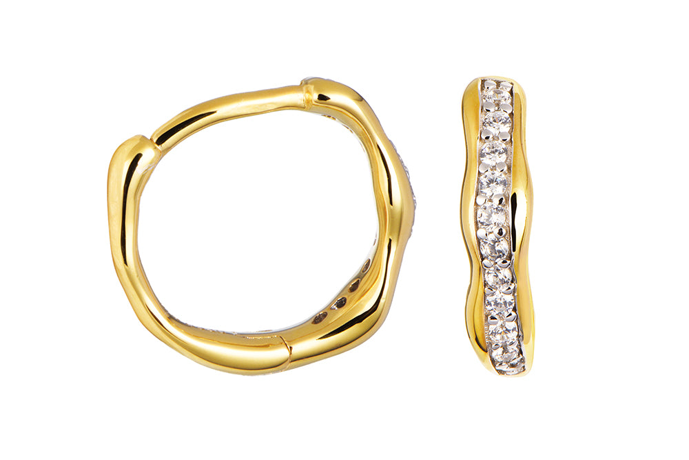 Pendiente Aro irregular