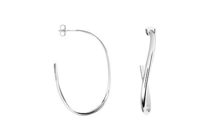 Pendiente Aro cinta con torsión