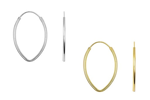 Pendiente Aro Oval