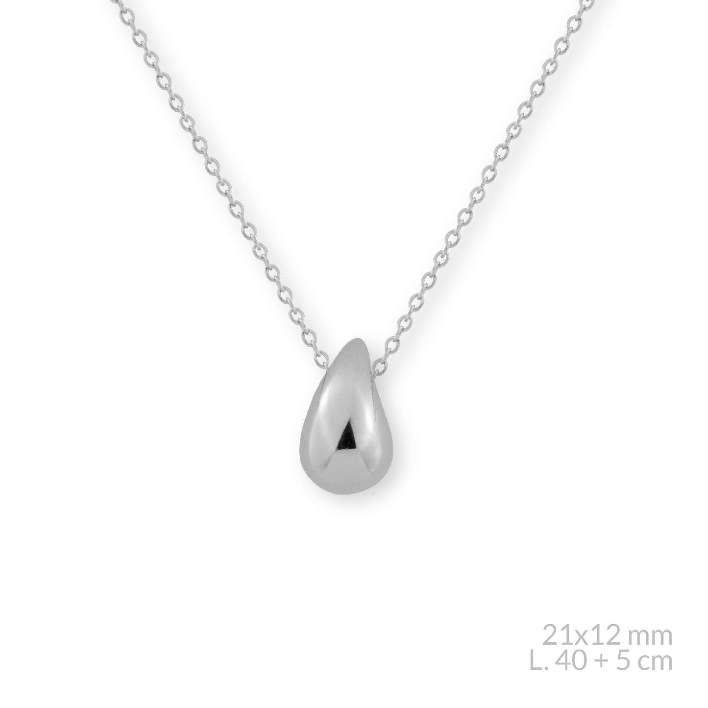 Gargantilla Acero Gota