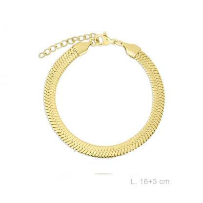 Pulsera Acero Cola de Ratón Ancha