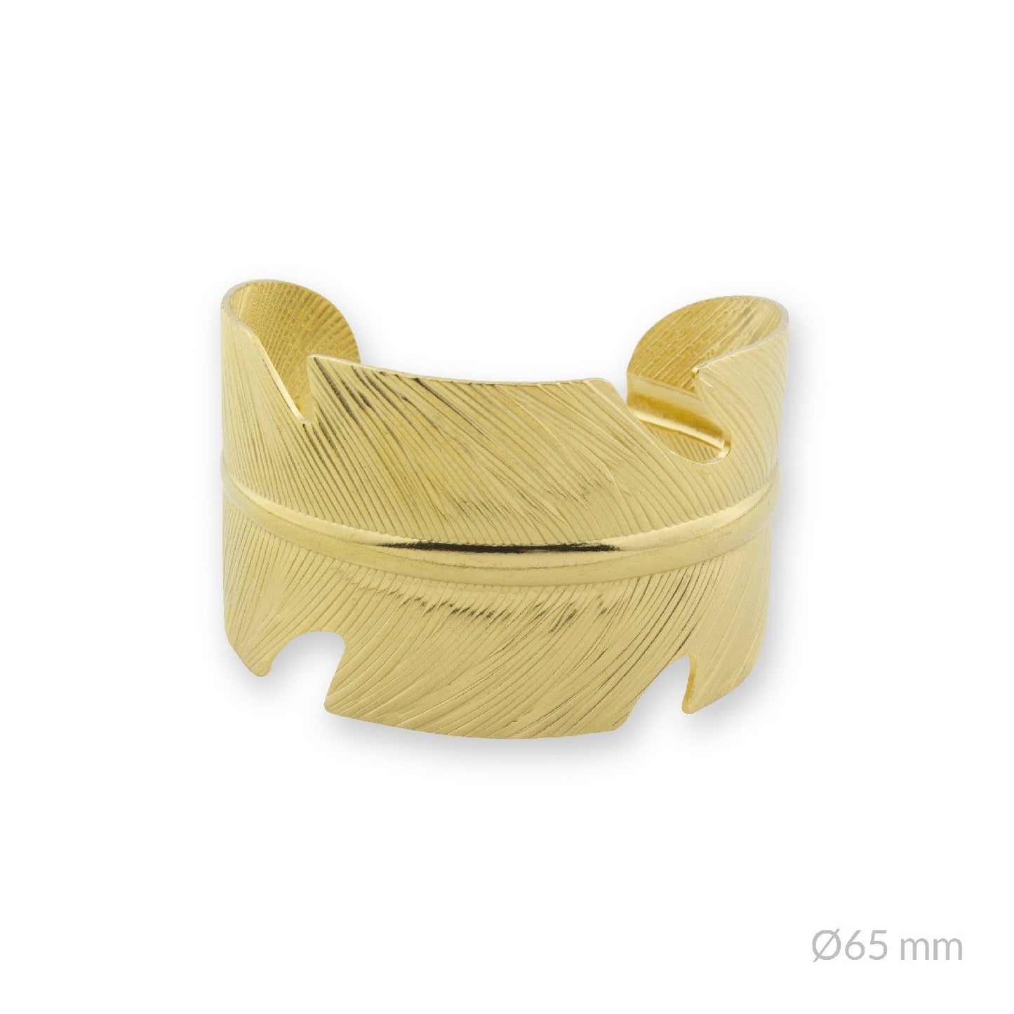 Brazalete Pluma Dorado