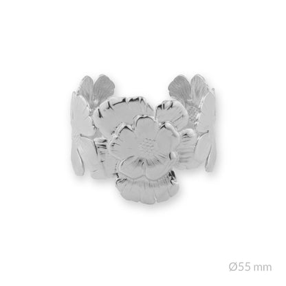 Pulsera Acero Flores
