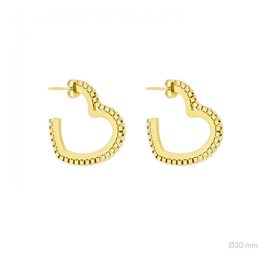 Pendientes Corazón Cadena