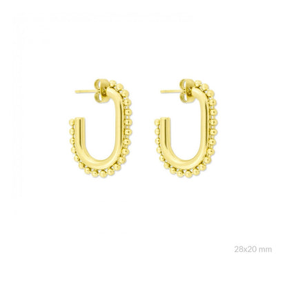 Pendientes Acero Bolitas