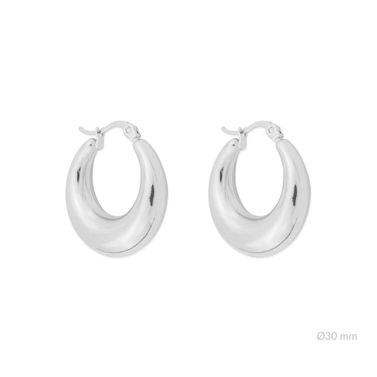 Pendientes Aro Acero 30mm