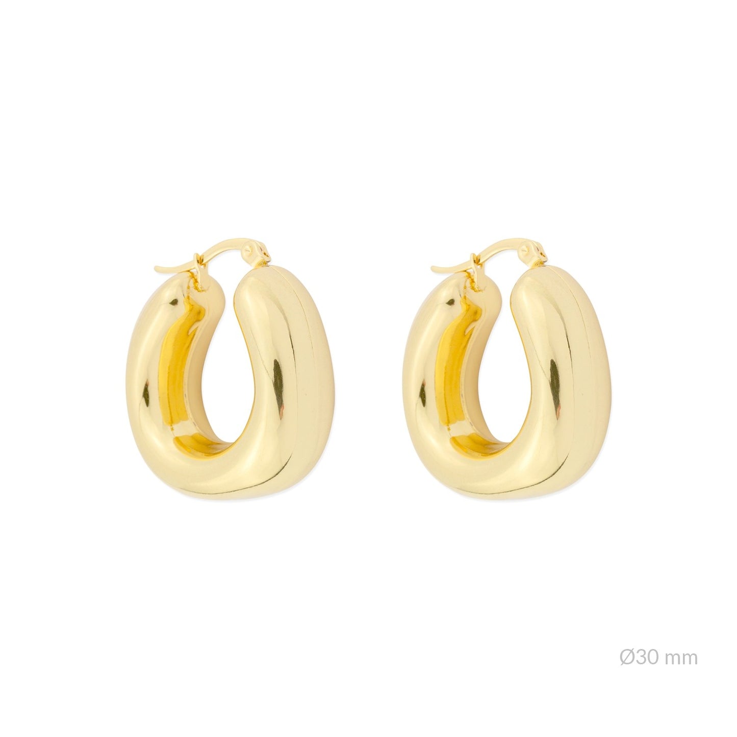 Aros Acero Dorados