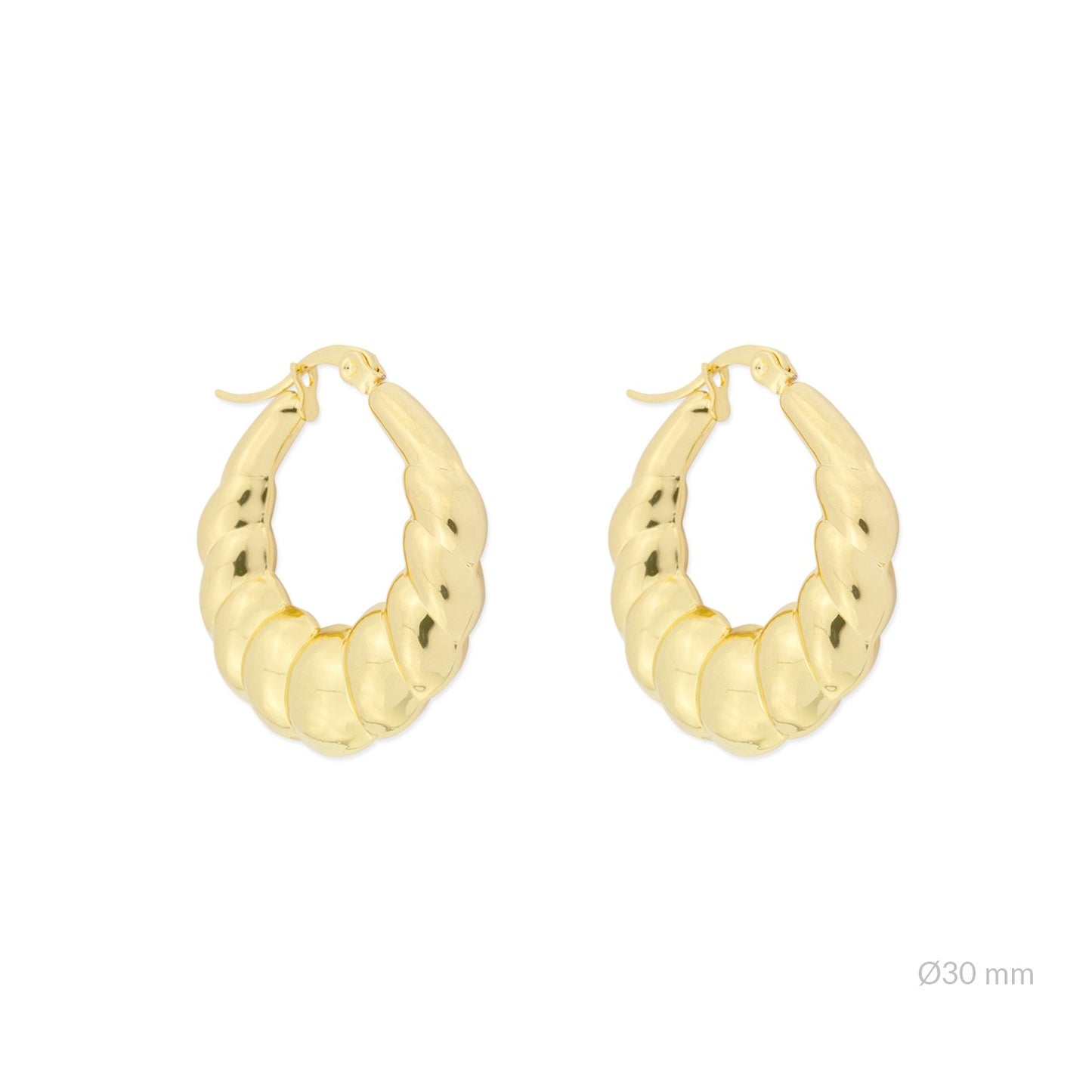 Gold Steel Hoop