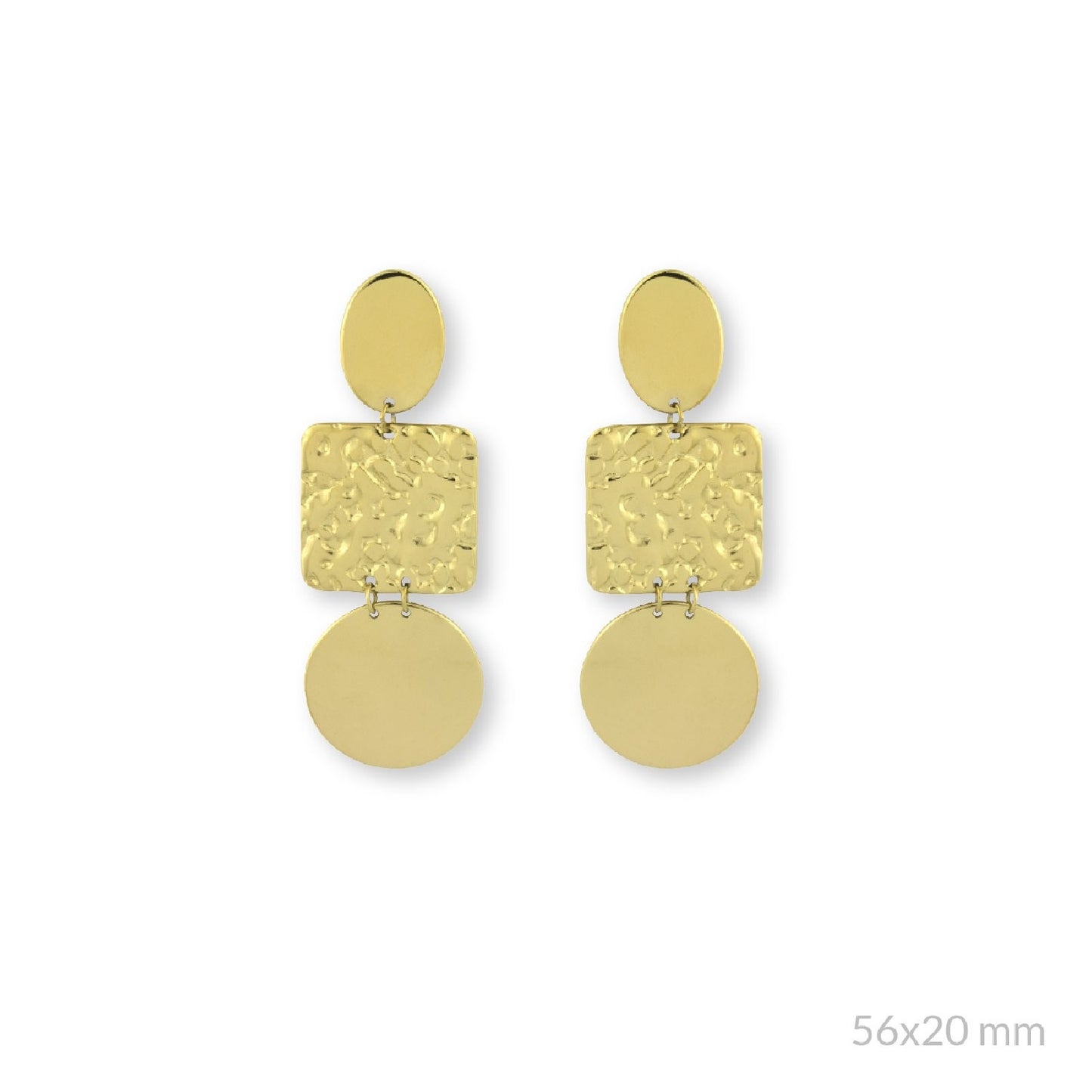 Pendientes Acero Geométricos