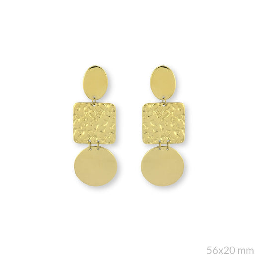 Pendientes Acero Geométricos