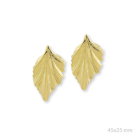 Pendientes Hojas Dorados
