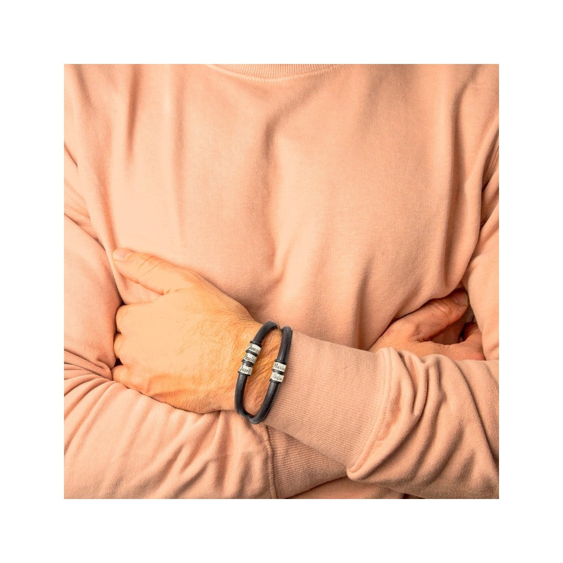 Pulsera Cuero Personalizada