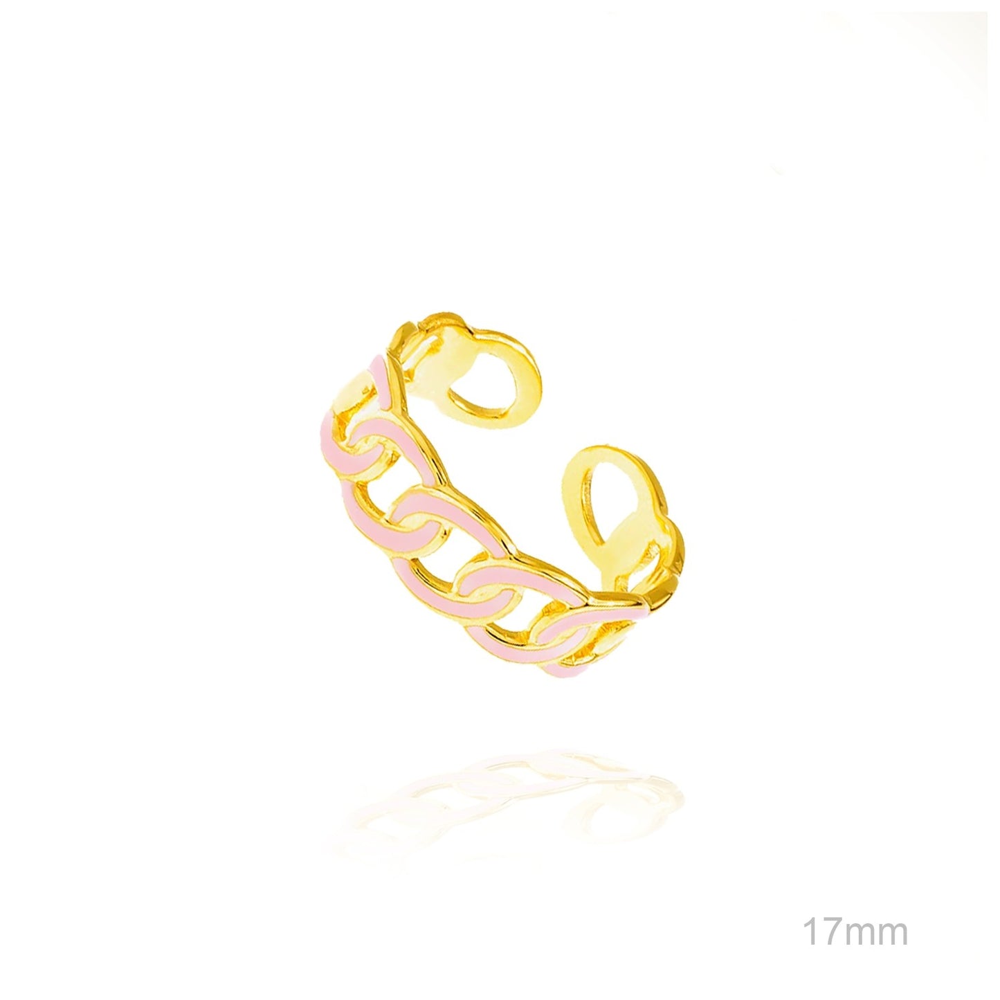 Anillo Chain Rosa