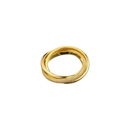 Anillo Triple Circonitas