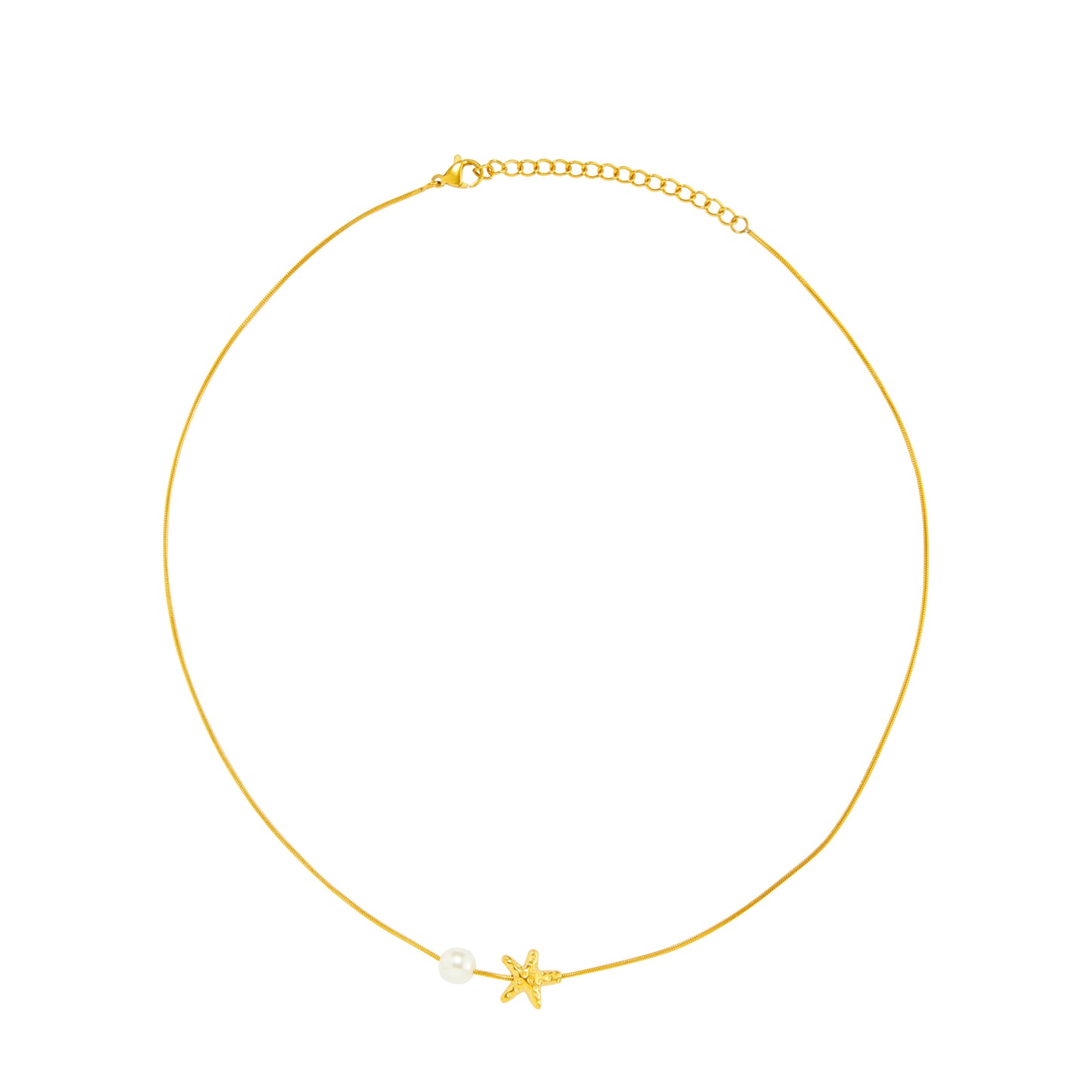 Collar Estrella de Mar con Perla