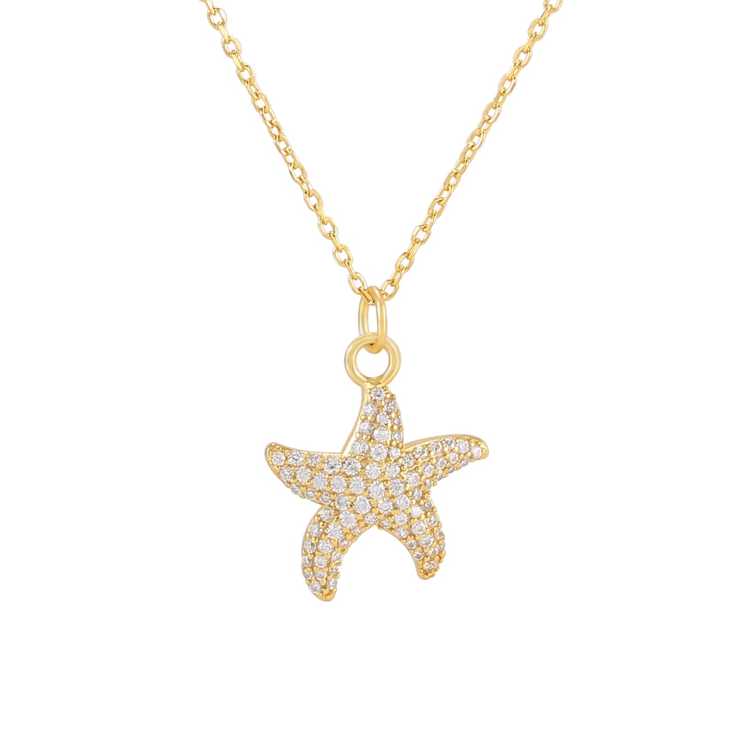 Collar Estrella de Mar Dorada