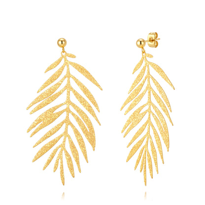 Pendientes  Hoja de Palmera