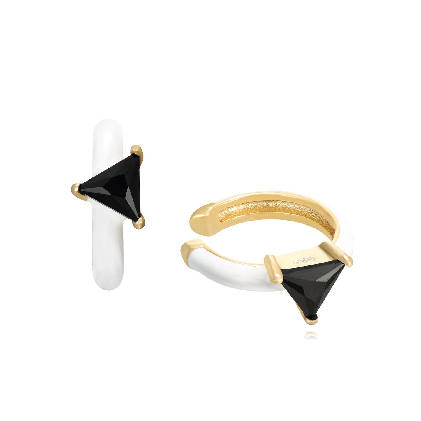 EarCuff esmaltado con circonita