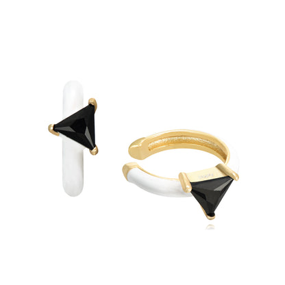 EarCuff esmaltado con circonita