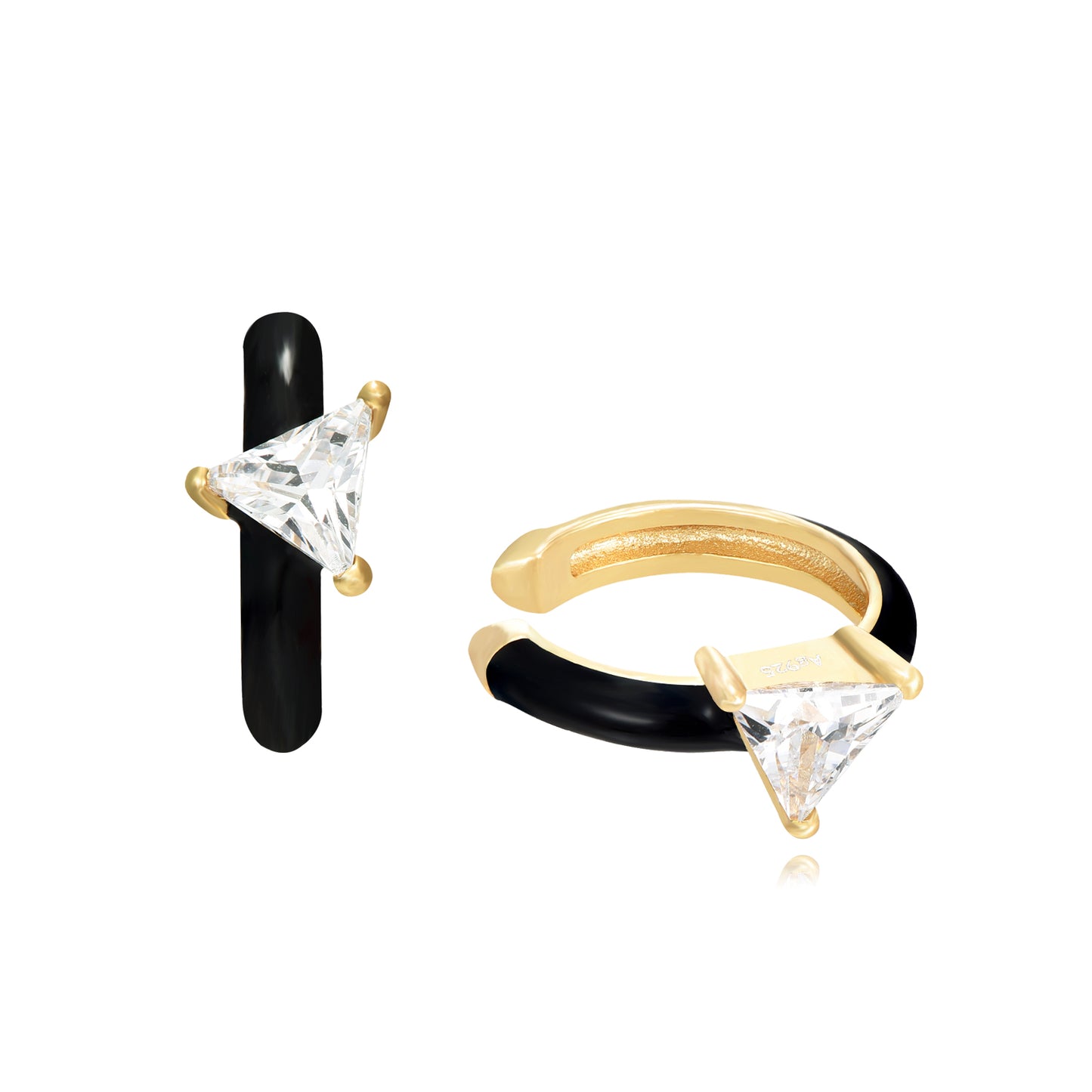 EarCuff esmaltado con circonita