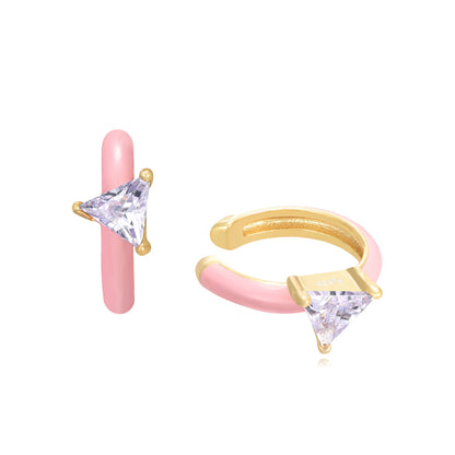 EarCuff esmaltado con circonita