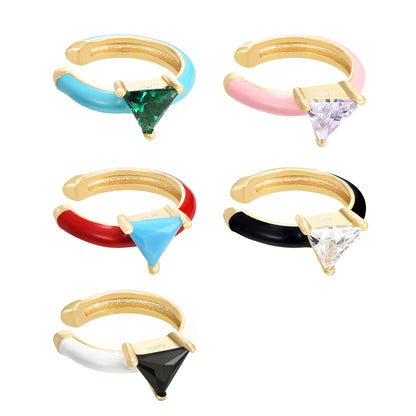 EarCuff esmaltado con circonita