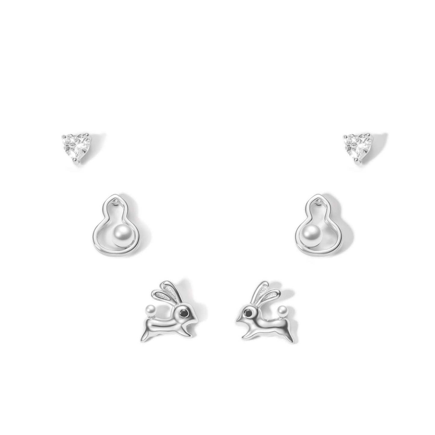 Pendientes pack de 3 Conejo