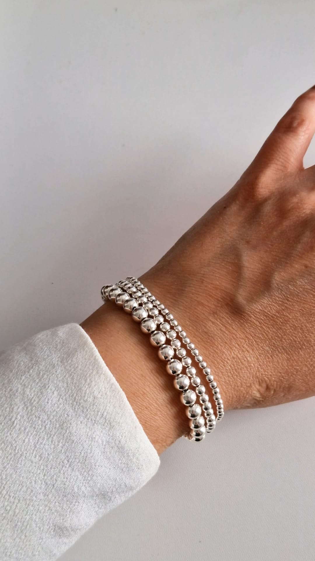 Pulsera "Bubbles" – Plata de Ley 925