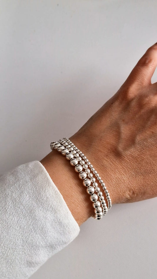 Pulsera "Bubbles" – Plata de Ley 925