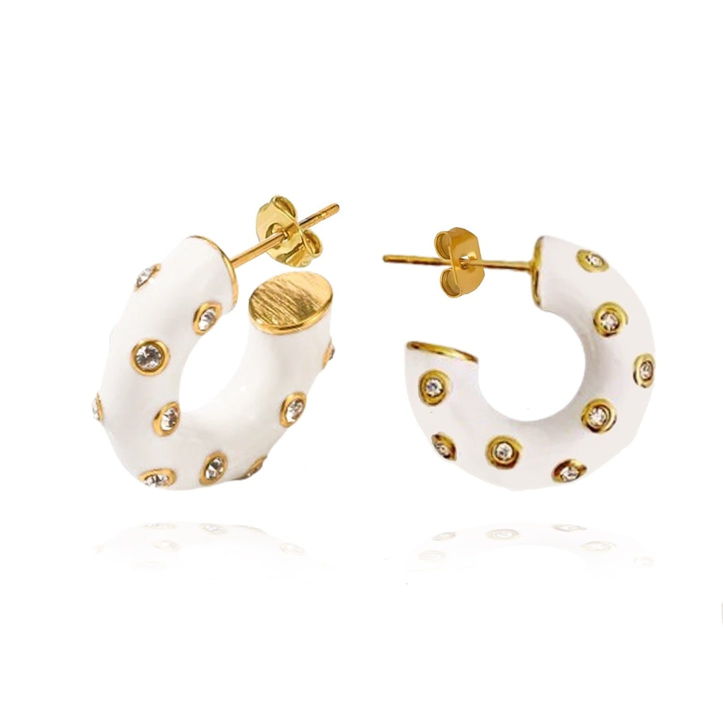 Aros Acero Blancos