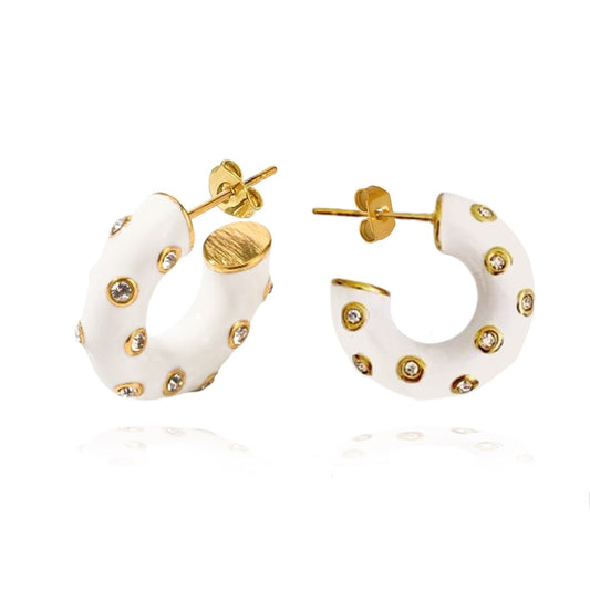 Aros Acero Blancos