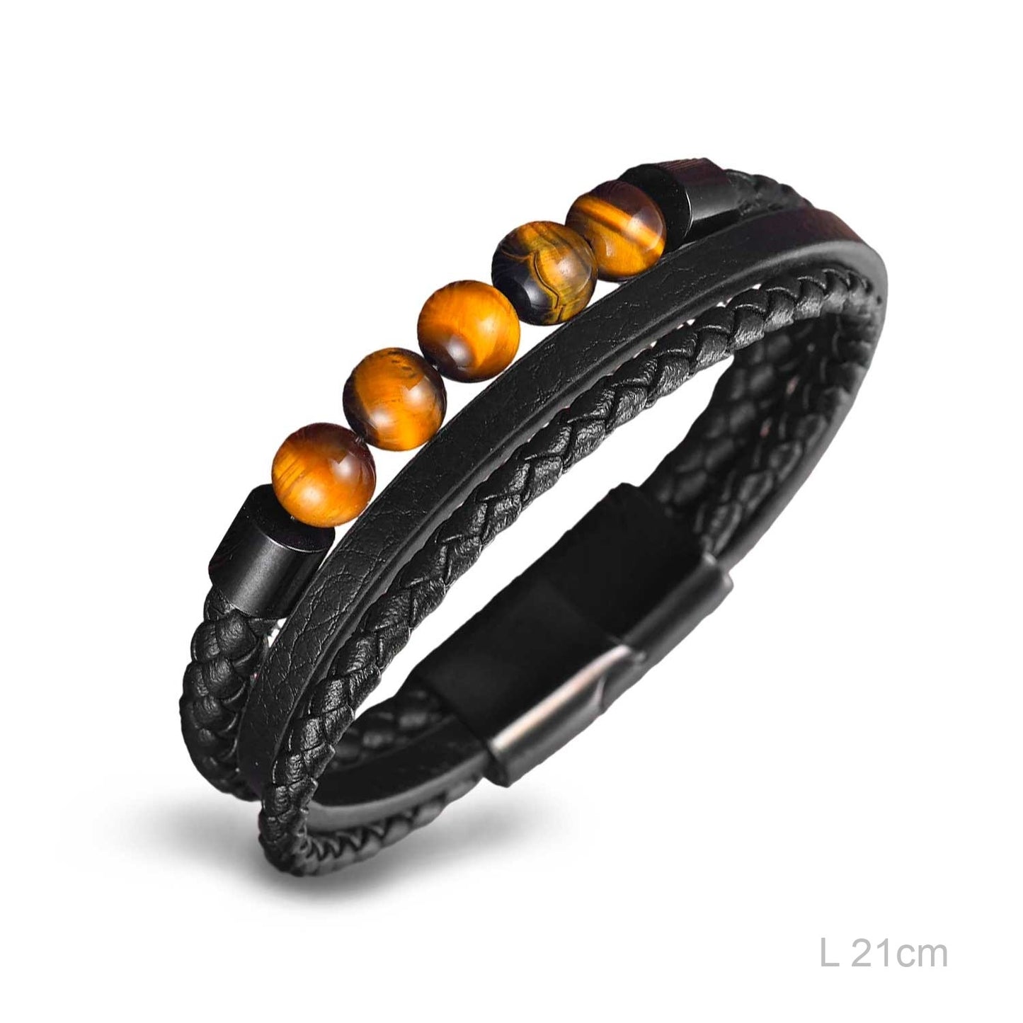 Pulsera Acero Ojo de Tigre